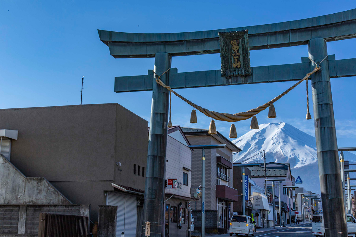 View of Mt. Fuji from Kanadorii(Winter)