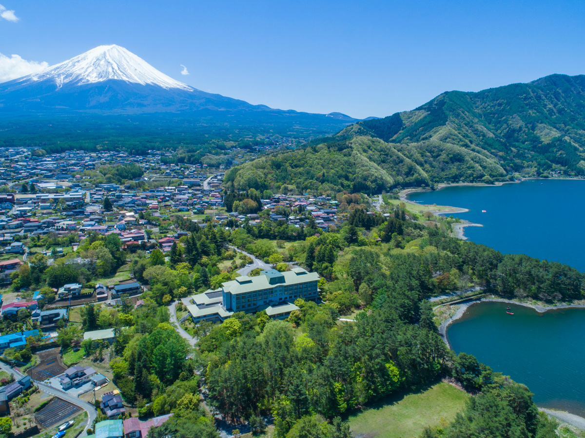 Hotel, Mt. Fuji and Lake Kawaguchi