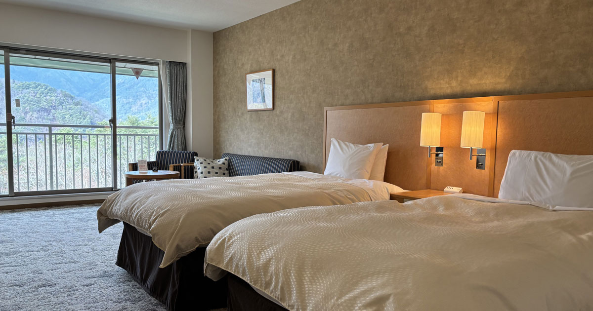 Moderate Twin Room with Garden View | ROOMS | [Official] Fuji View Hotel